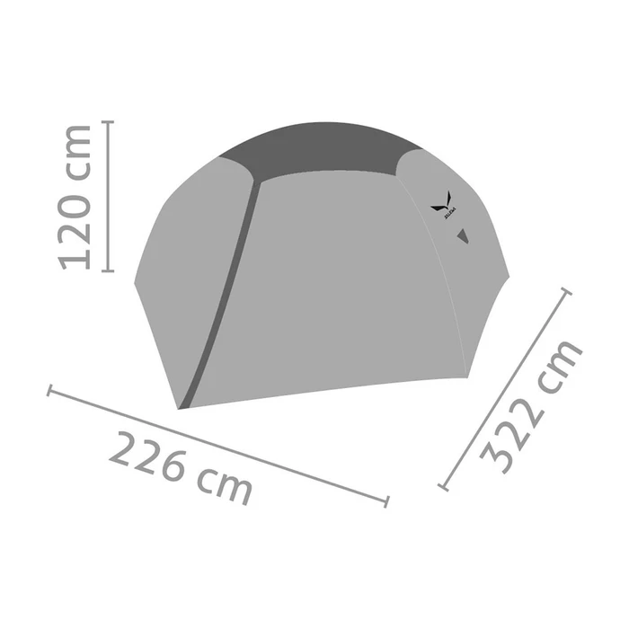 Salewa Latitude III - Σκηνή Camping Igloo 3 Ατόμων (Cactus/Grey)