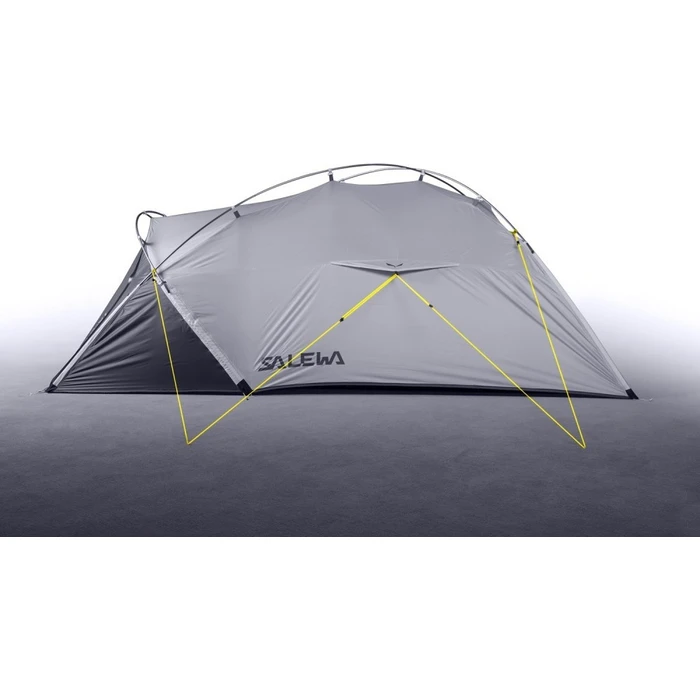 Salewa Litetrek III Tent – Dome/Igloo, Light Grey, Double Fly, 4-Season, Waterproof 3000mm, 210x165x107 cm (Model 05623-5315)