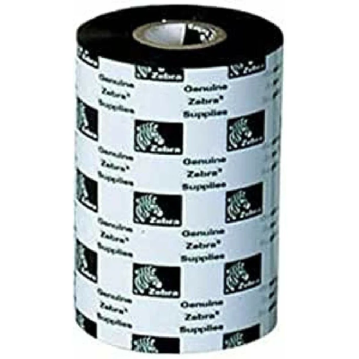 Zebra Wax Thermal Transfer Ribbon 110 mm x 300 m, Black, 12 Rolls (02300BK11030)