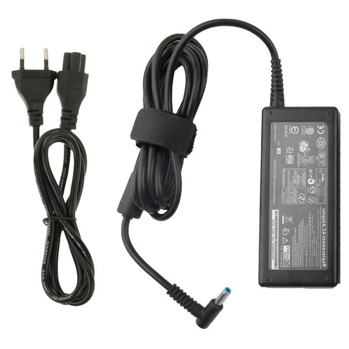 HP 65W Laptop AC Adapter 19.5V 3.33A with Detachable Power Cord (4.5mm) - MPN 709985-201