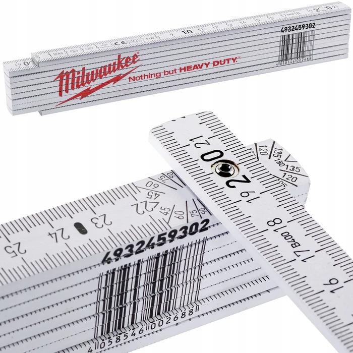 Milwaukee Ξύλινο Σπαστό Μέτρο 2m (μοντέλο 4932459302)