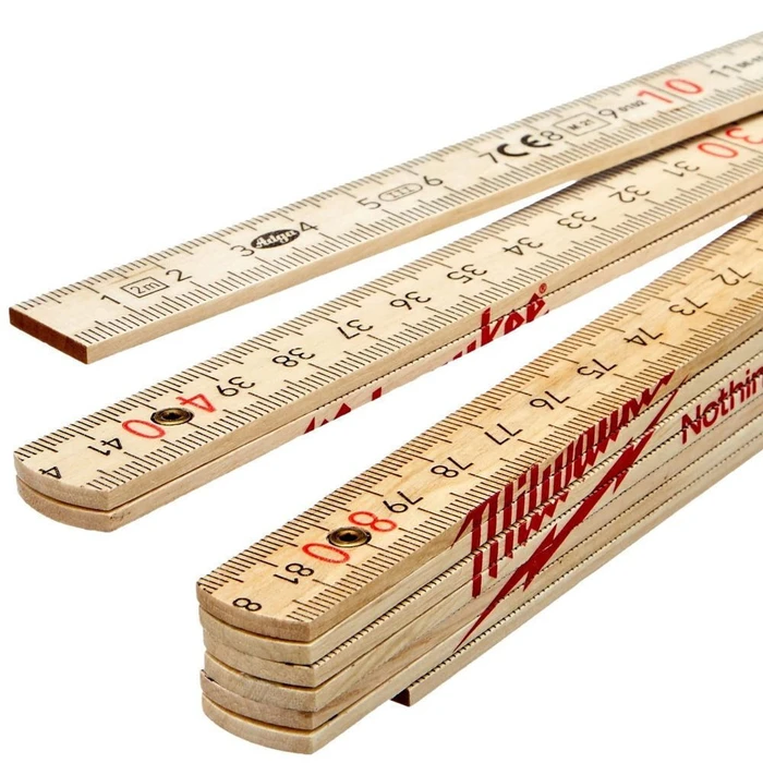 Milwaukee Wooden Folding Rule 2m
