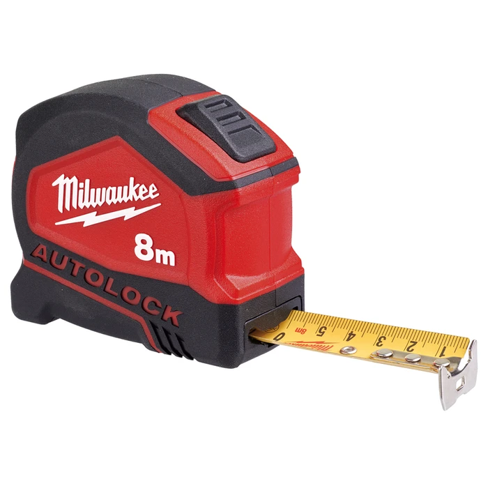 Milwaukee Autolock Tape Measure with Autolock 25mm x 8m (4932464664)