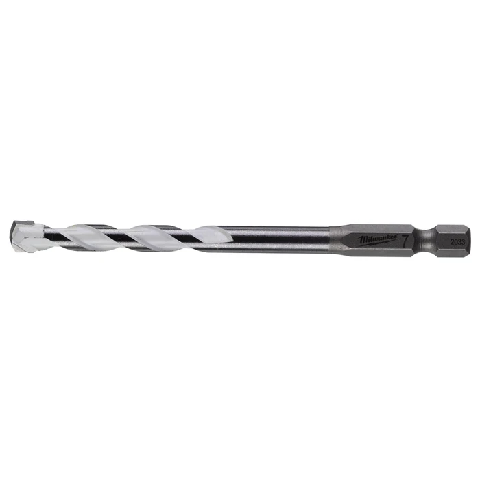Milwaukee Shockwave Τρυπάνι Καρβιδίου 7x50mm με Εξάγωνο Στέλεχος για Γυαλί, Πλακίδια, Δομικά Υλικά, Μέταλλο και Ξύλο