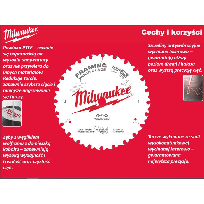 Milwaukee S190x30/24z Wood Cutting Blade 4932471300