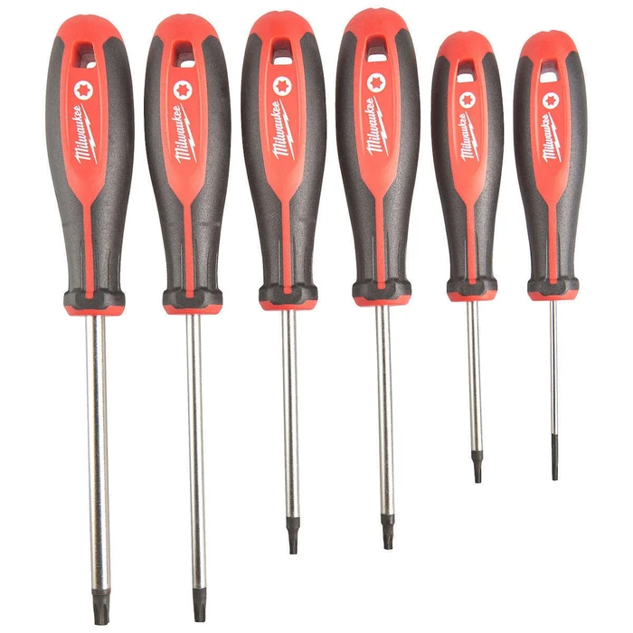 Milwaukee Σετ 6 Κατσαβίδια Tri‑lobe (PH1, PH2, SL3, SL4, SL5.5, SL6.5)