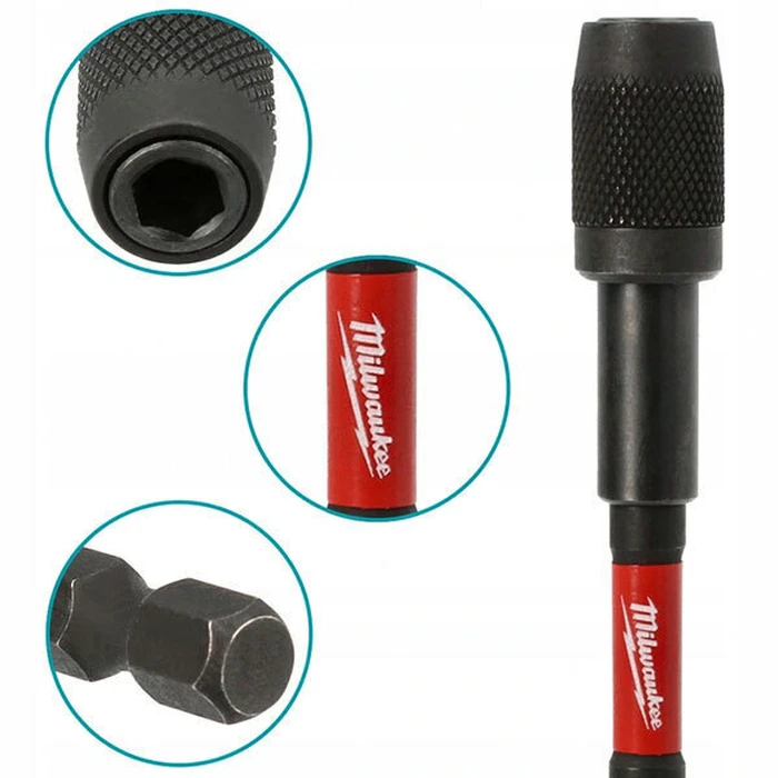 Milwaukee HEX Adapter with 1/4" Bit Output, 152mm (4932471824)