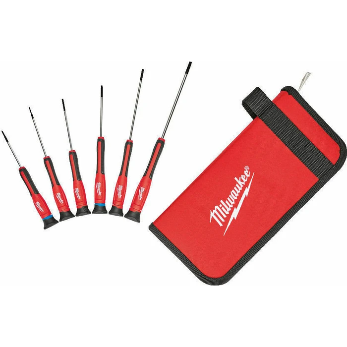 Milwaukee Precision Screwdriver Set with 6 Interchangeable Bits (4932471869)