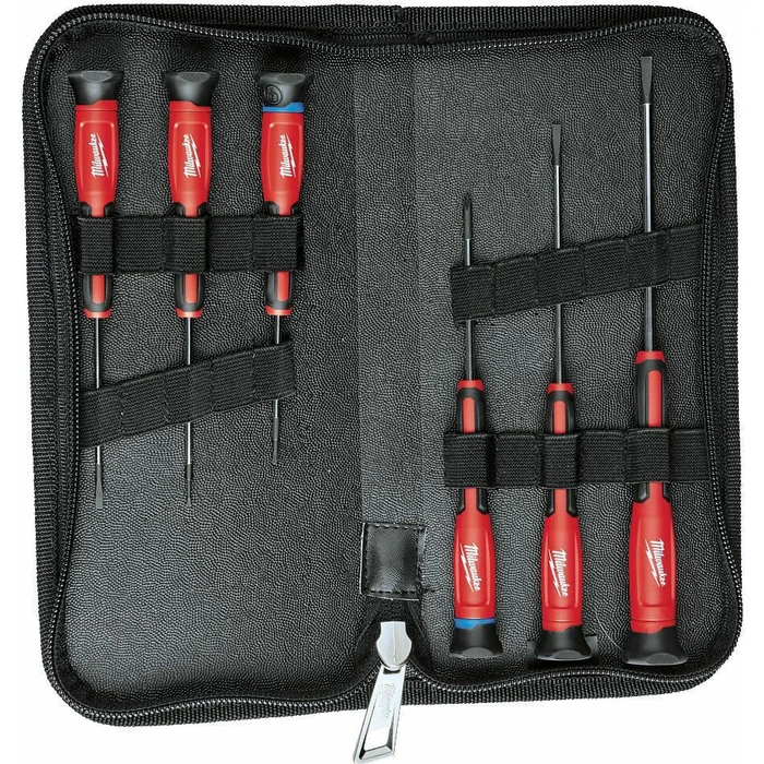 Milwaukee Precision Screwdriver Set with 6 Interchangeable Bits (4932471869)