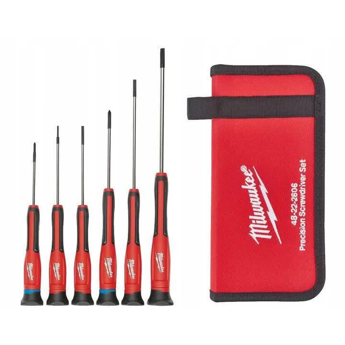 Milwaukee Precision Screwdriver Set with 6 Interchangeable Bits (4932471869)