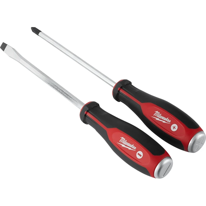 Milwaukee Set of 2 Impact Screwdrivers with 2 Interchangeable Bits 4932471872