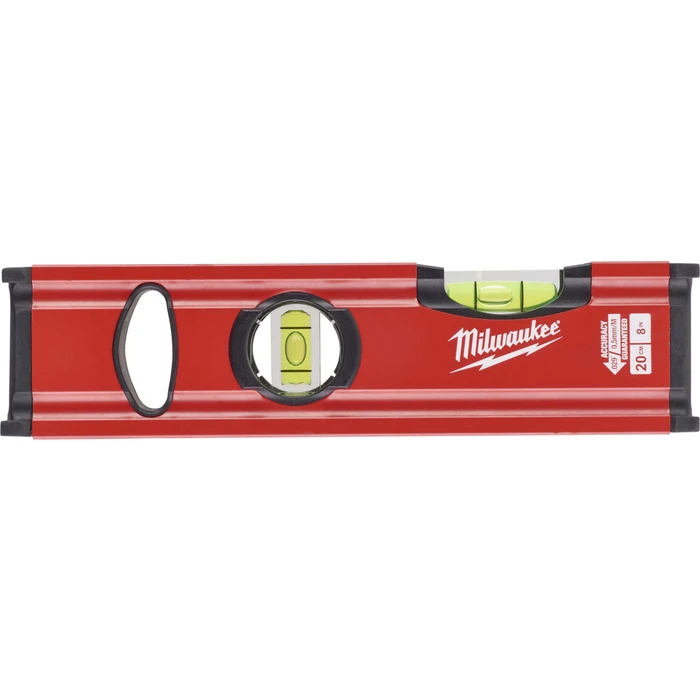 Milwaukee Slim Aluminum Spirit Level 20 cm with 2 Vials