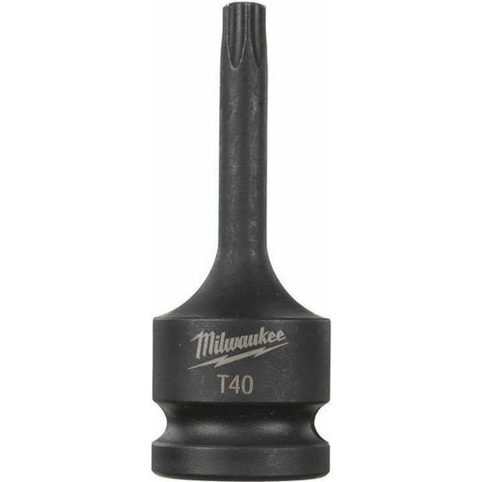 Milwaukee Long Torx Impact Nut Driver / Bit, 1/2" Square Drive, T40, Model 4932478060