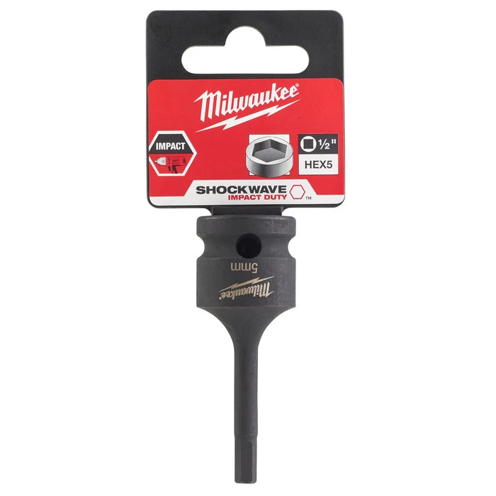 Milwaukee Μακρύ Καρυδάκι Αέρος με Μύτη Allen, Καρέ 1/2'' H6 - 4932478064