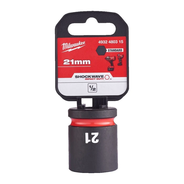 Milwaukee Shockwave Καρυδάκι Αέρος Εξάγωνο 1/2" Διάμετρος 21mm (4932480315)
