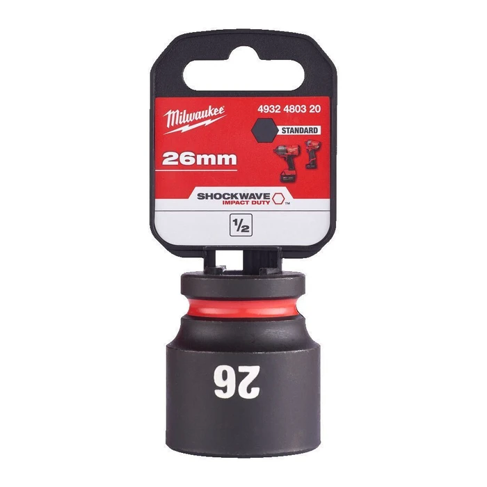 Milwaukee Shockwave Καρυδάκι Αέρος Εξάγωνο 1/2" 26mm (4932480320)