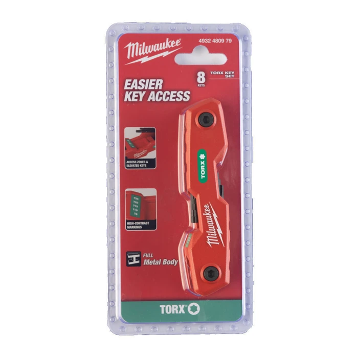 Milwaukee Folding Torx Key Tool (T9–T40) - Model 4932480979