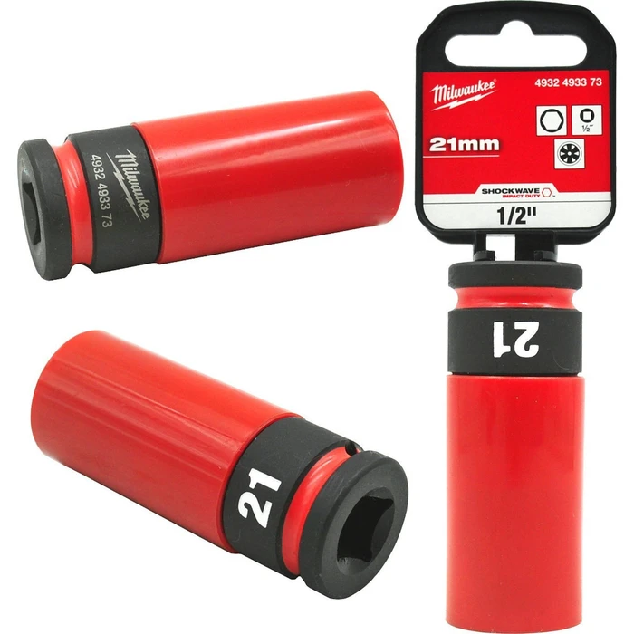 Milwaukee 1/2" Drive Socket, 21 mm (1/2") - MPN 4932493373