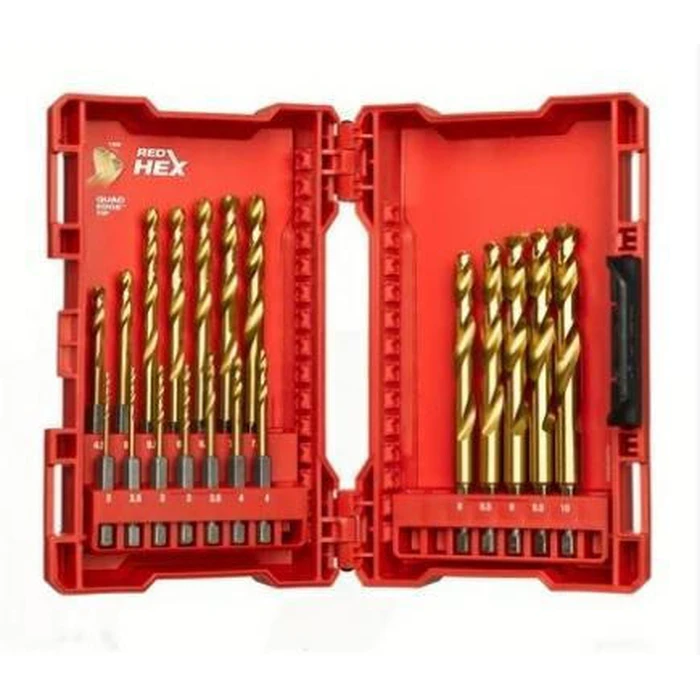 Milwaukee Shockwave 19-Piece Titanium Drill Bit Set Hex Shank for Metal 4932493866