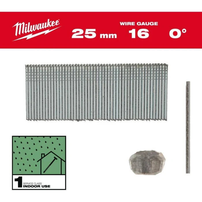 Milwaukee Nails 16G x 32 mm 0° for M18 FN16GS - 5000 pcs