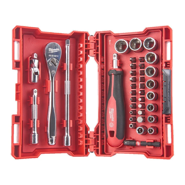 Milwaukee SHOCKWAVE 38-piece Ratchet & Socket Set