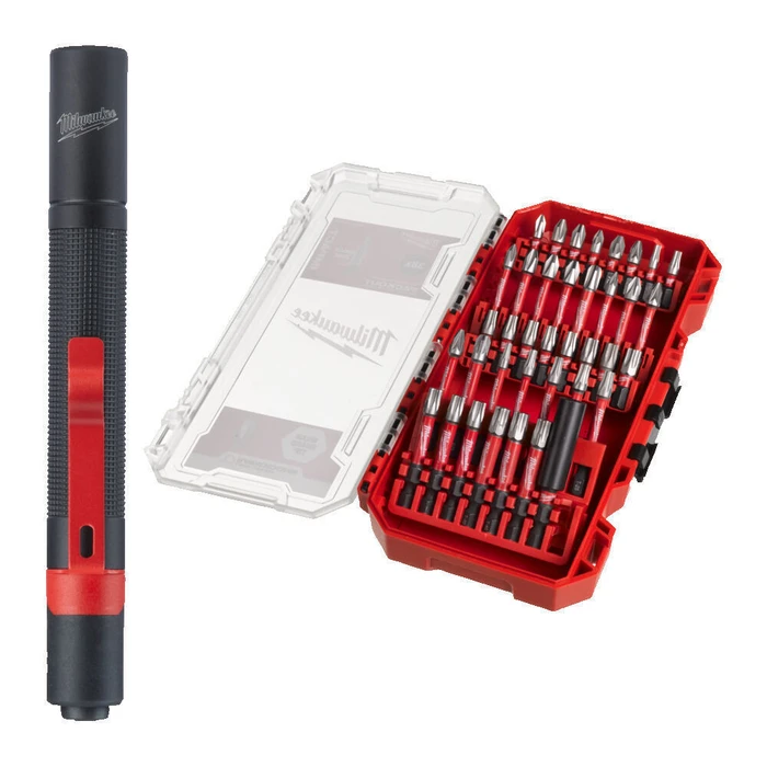 Milwaukee Σετ 39 Μύτες Κατσαβιδιού Σταυρός / Αστέρι Shockwave 4932498608