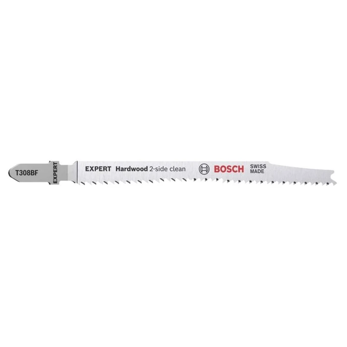 Bosch Expert Hardwood 2-side clean T308 BF - Jigsaw Blade, T-Shank, 117 mm, Bimetal