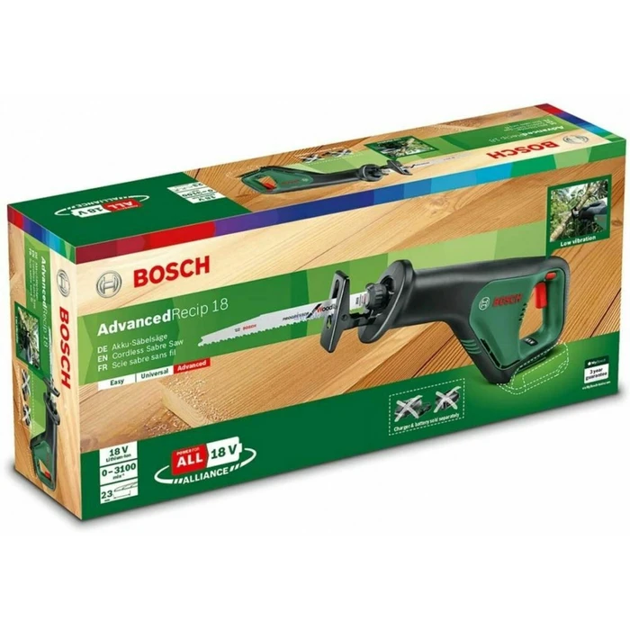 Bosch Αλυσοπρίονο - Σπαθόσεγα AdvancedRecip 18