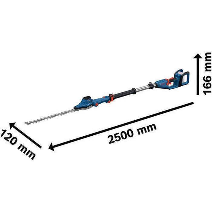 Bosch GHE 18V-50 TP Μπορντουροψάλιδο Μπαταρίας 18V Solo Τηλεσκοπικό, Λάμα 50cm