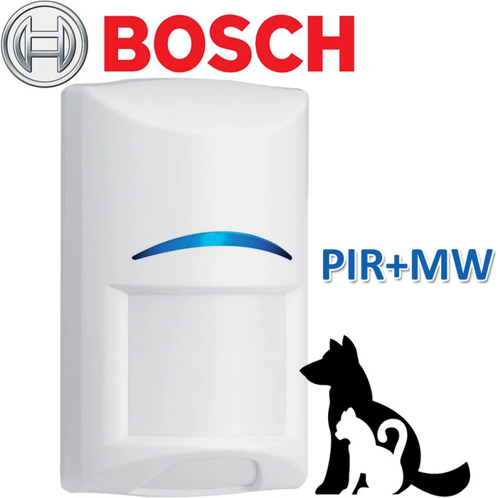 Bosch PET Ενσύρματος Αισθητήρας Κίνησης Μικροκυμάτων & Υπερύθρων 94° 12m ISC-BDL2-WP12GE