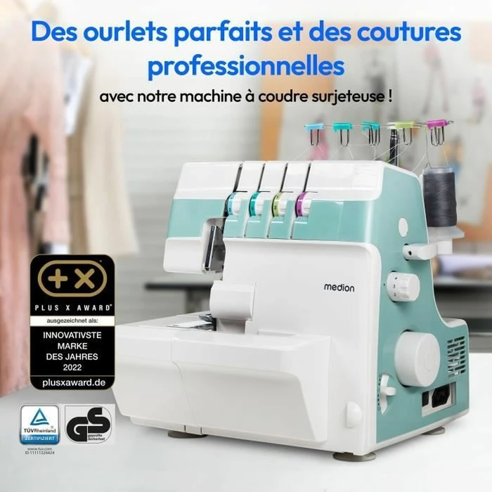Medion LIFE MD19169 Overlock ραπτομηχανή SO90 τιρκουάζ