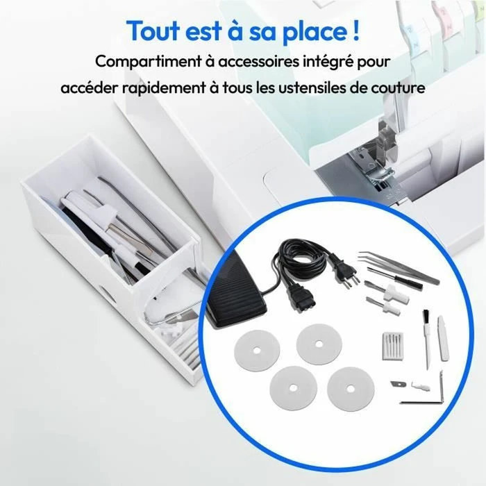 Medion LIFE MD19169 Overlock ραπτομηχανή SO90 τιρκουάζ