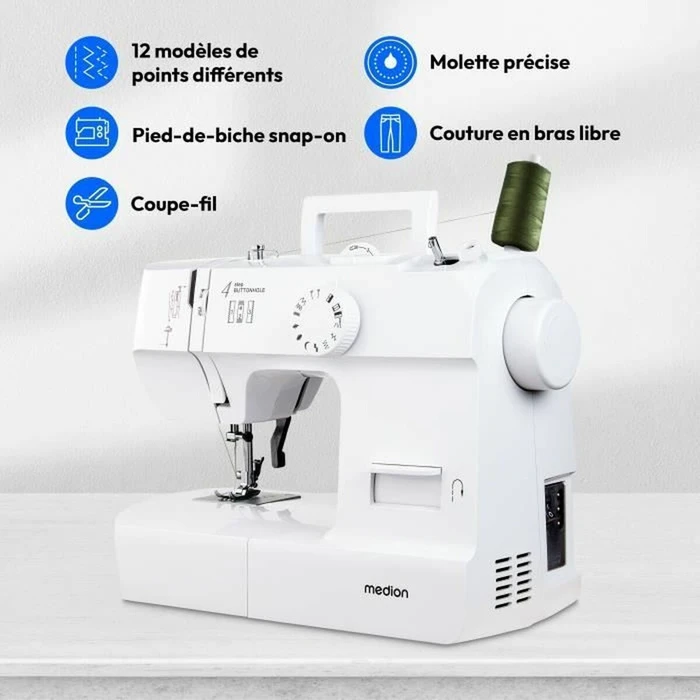 Medion LIFE MD11179 Sewing Machine SM70, white