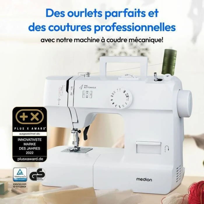 Medion LIFE MD11179 Sewing Machine SM70, white