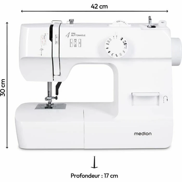 Medion LIFE MD11179 Sewing Machine SM70, white