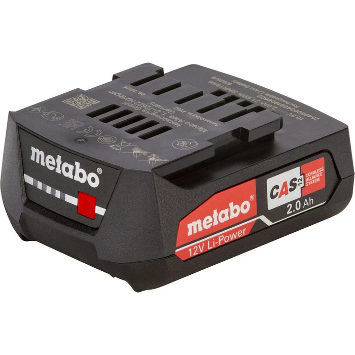 Επαναφορτιζόμενες μπαταρίες εργαλείων Metabo 12V 2,0Ah Li-Power Akku-Pack