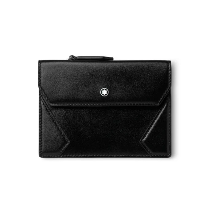 MontBlanc Leather Unisex Card Holder MB129907 Black