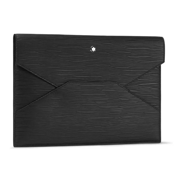 MontBlanc Δερμάτινη Unisex Τσάντα Ώμου/Χιαστί Μαύρη MB130921