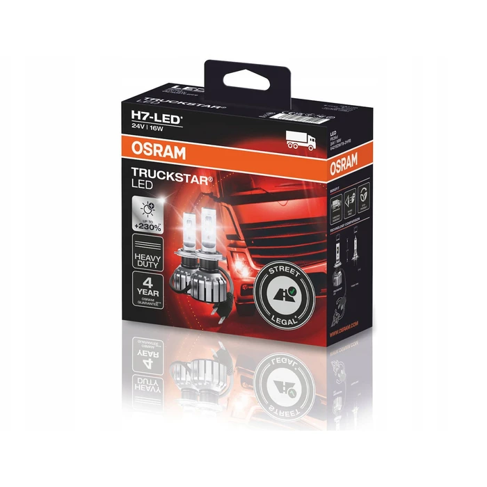 Osram Λάμπες Φορτηγού H7 LED 6000K Ψυχρό Λευκό 24V 16W 2τμχ