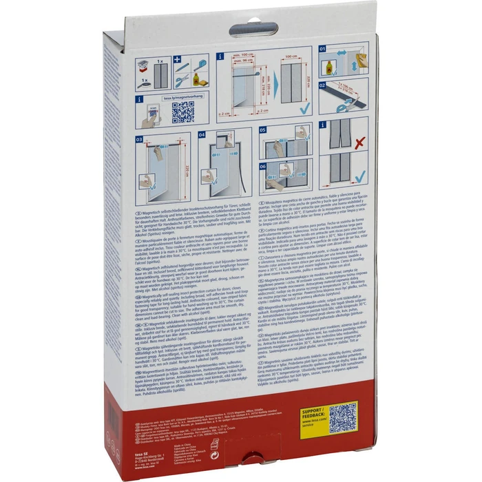 Προστασία από έντομα / γύρη / ήλιο Tesa INSECT STOP Magnetic Door Fly Screen 1,0x2,20m Athra.55394