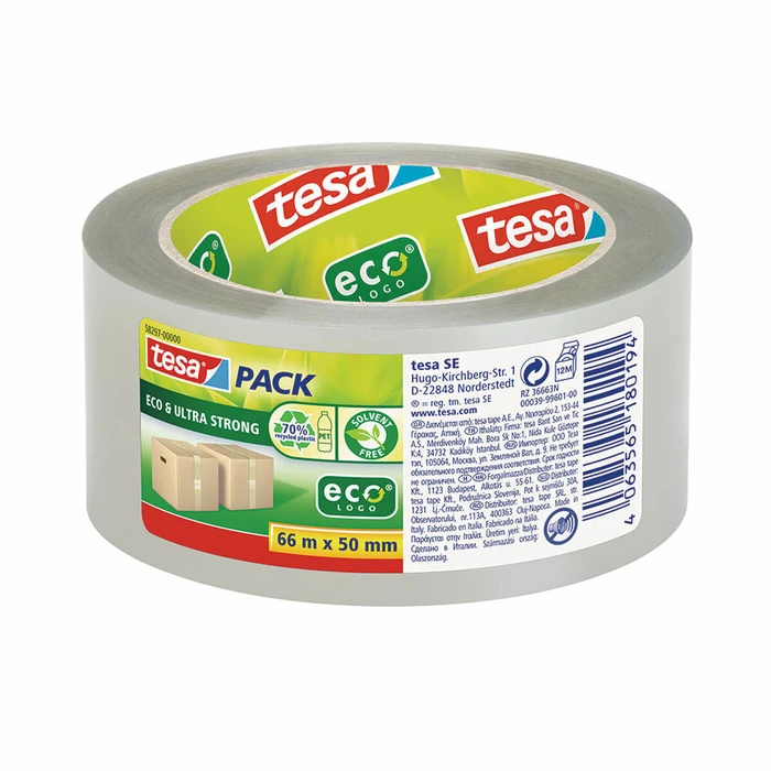 Tesa tesapack Strong Paper Ultra Strong Διάφανη Αυτοκόλλητη Ταινία 66 m x 50 mm