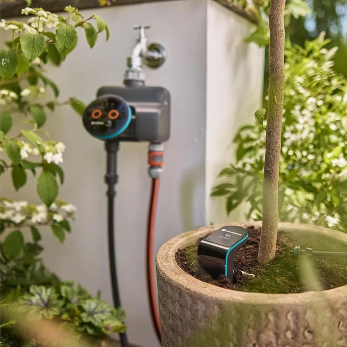 Gardena Smart Dual Water Control 19034-20 – Battery Faucet Irrigation Timer with Bluetooth