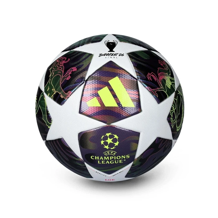 adidas UEFA Champions League Final 25/26 League Box JX9101 Football Ball (Training, Size 4) - Purple/White