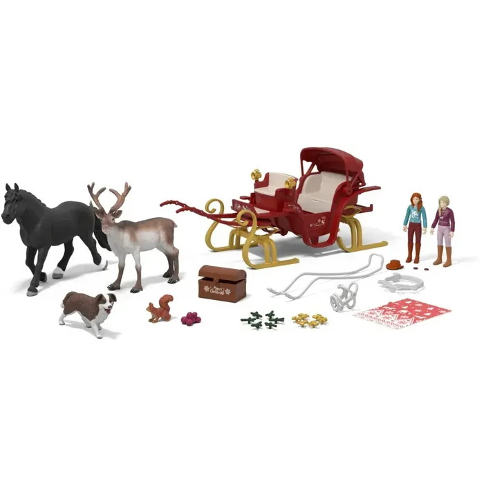 Schleich Μεγάλο Advent Calendar HORSE CLUB - Χριστουγεννιάτικο Έλκηθρο