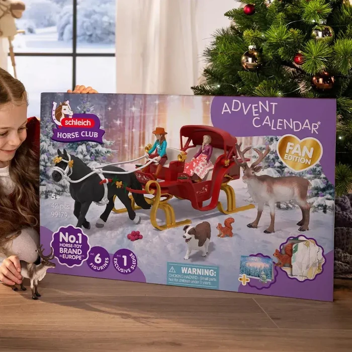 Schleich Μεγάλο Advent Calendar HORSE CLUB - Χριστουγεννιάτικο Έλκηθρο