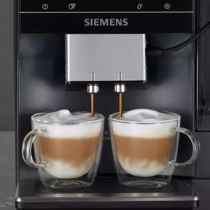 Siemens Αυτόματη Μηχανή Espresso EQ.700 TP715D01 1500W 19bar με Ενσωματωμένο Μύλο και Wi‑Fi, Μαύρη