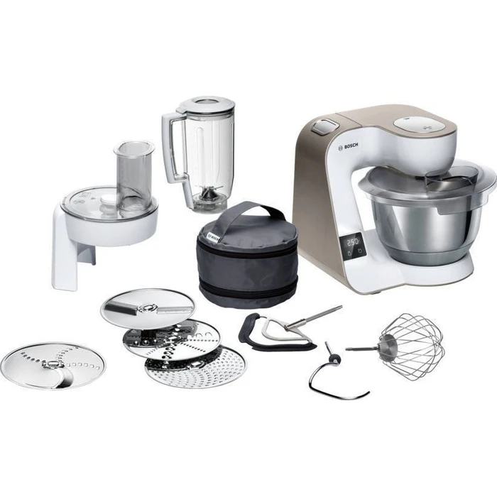 Bosch MUM 5 Serie 4 Κουζινομηχανή 1000W με Ανοξείδωτο Κάδο 3.9lt Λευκή