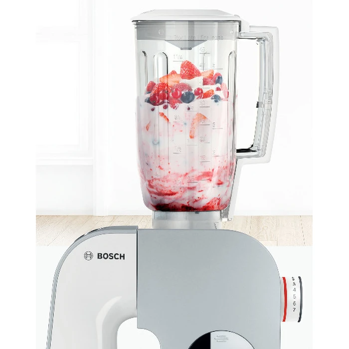 Bosch MUM 5 Serie 4 Κουζινομηχανή 1000W με Ανοξείδωτο Κάδο 3.9lt Λευκή