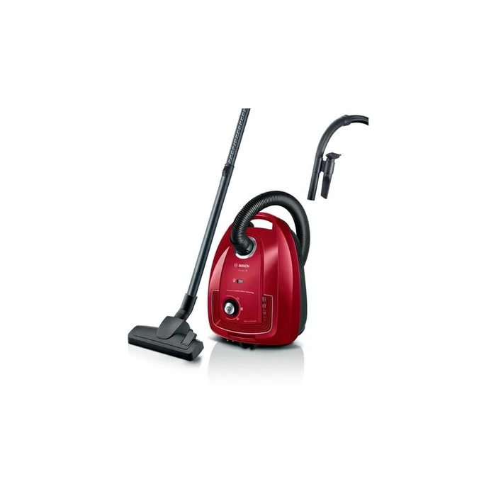 Bosch Ηλεκτρική Σκούπα 600W με Σακούλα 4lt Κόκκινη (BGB38RD2) (BSHBGB38RD2)