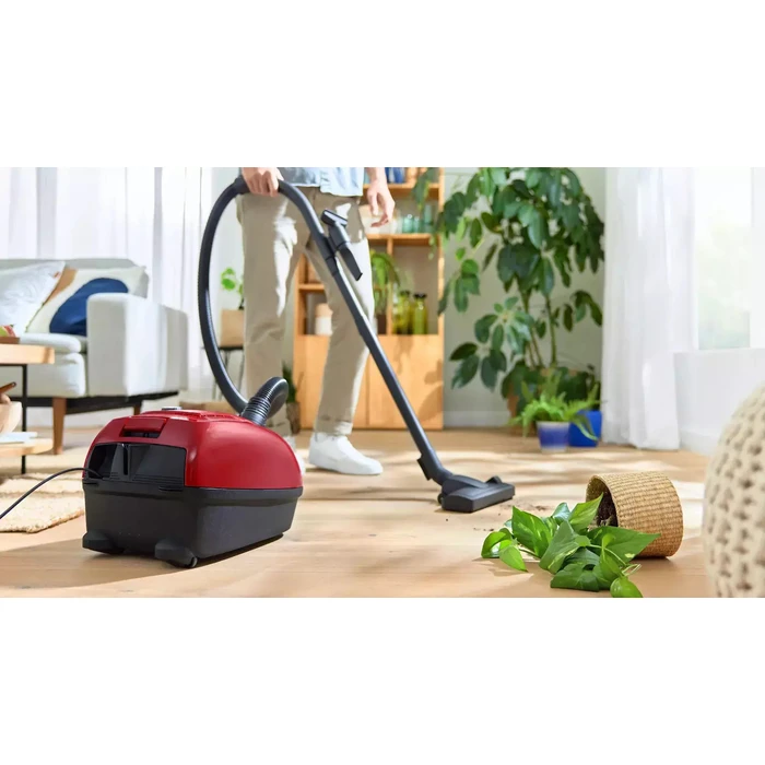 Bosch Ηλεκτρική Σκούπα 600W με Σακούλα 4lt Κόκκινη (BGB38RD2) (BSHBGB38RD2)